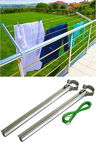 Alüminyum Balkon Çamaşır Kurutmalık Askısı Küpeşte Kurutmalık