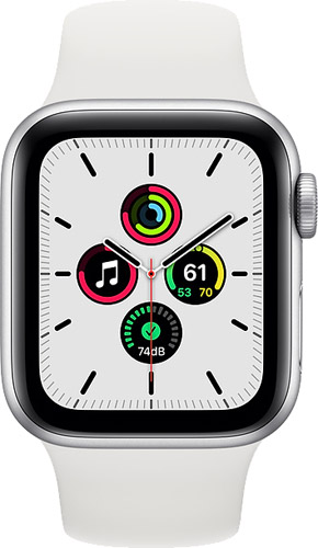 Apple Watch SE GPS 40 mm MYDM2TU/A Gümüş Rengi Alüminyum Kasa ve Spor Kordon Akıllı Saat