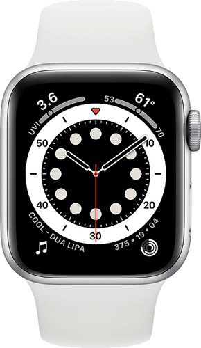 Apple Watch Series 6 GPS 40 mm MG283TU/A Gümüş Rengi Alüminyum Kasa ve Spor Kordon Akıllı Saat