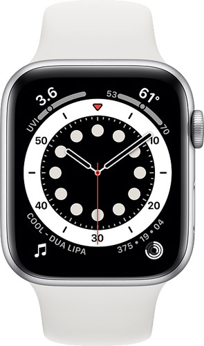 Apple Watch Series 6 GPS 44 mm M00D3TU/A Gümüş Rengi Alüminyum Kasa ve Spor Kordon Akıllı Saat
