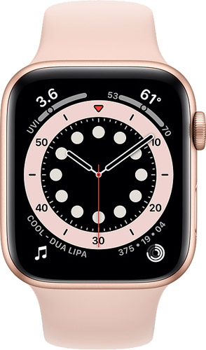 Apple Watch Series 6 GPS 44 mm M00E3TU/A Altın Rengi Alüminyum Kasa ve Spor Kordon Akıllı Saat