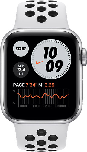 Apple Watch Series 6 Nike GPS 40 mm M00T3TU/A Gümüş Rengi Alüminyum Kasa ve Nike Spor Kordon Akıllı Saat