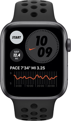 Apple Watch Series 6 Nike GPS 44 mm MG173TU/A Uzay Grisi Alüminyum Kasa ve Nike Spor Kordon Akıllı Saat