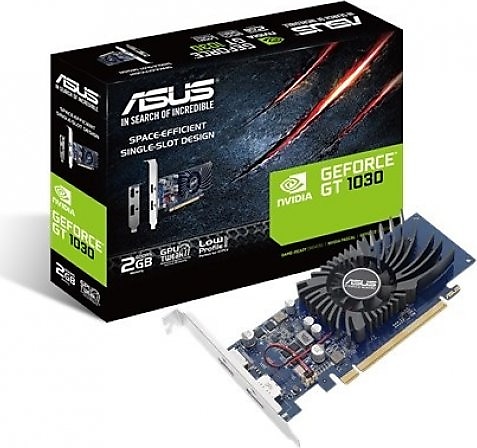 ASUS GT1030 2GB 2G-BRK DDR5 64bit HDMI DP PCIe 16X v3.0 Low Profile