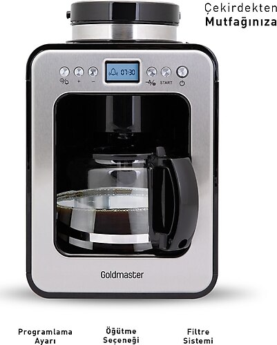 Goldmaster PC-3245 ProItaliano Öğütücülü Filtre Kahve Makinesi