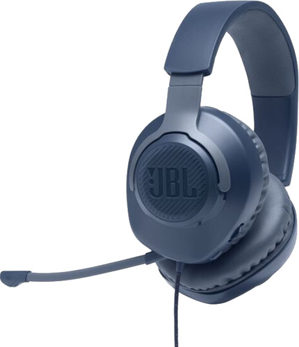 JBL Quantum 100 Mavi Mikrofonlu Oyuncu Kulaklığı