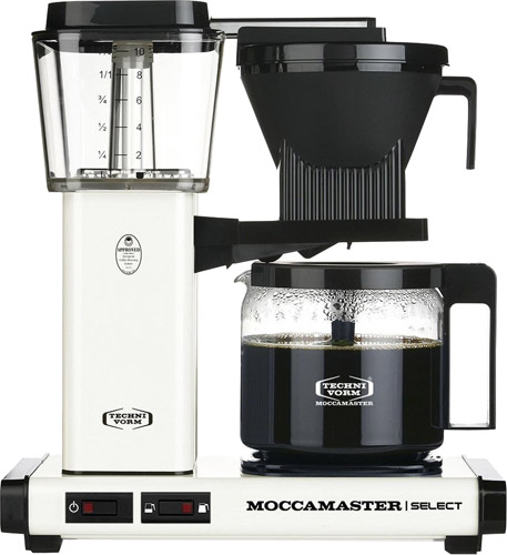 Moccamaster Select Beyaz Cam Potlu Filtre Kahve Makinesi