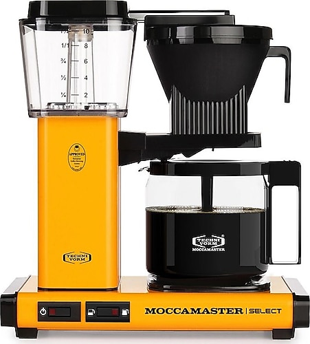 Moccamaster Select Sarı Cam Potlu Filtre Kahve Makinesi