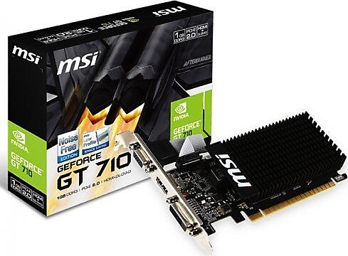 MSI GT710 1GB GDDR3 Low Profile 64Bit 1xHDMI 1xDVI 1XD-SUB