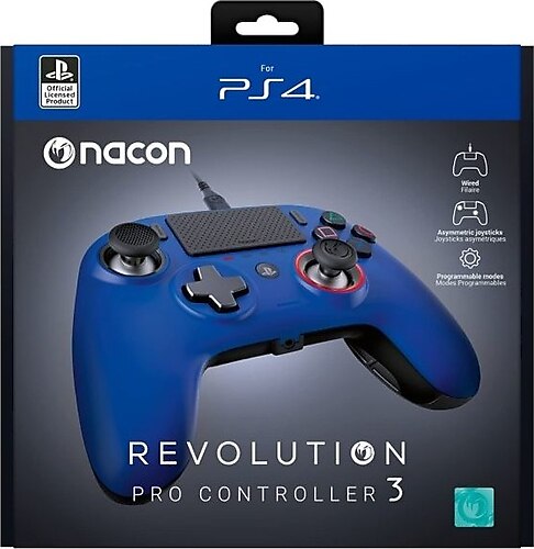 Nacon Revolution Pro 3 Controller Ps4 Blue Mavi