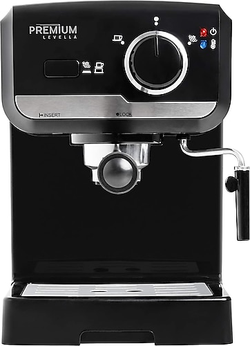 Premium 15 Bar Espresso Makinesi Paslanmaz Çelik