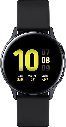 Samsung Galaxy Watch Active 2 40mm Aluminyum Mat Siyah SM-R830NZKATUR Akıllı Saat