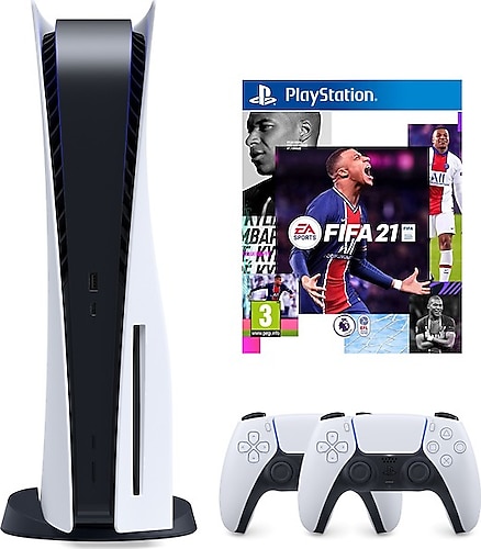 Sony PS5 Playstation 5 Oyun Konsolu + 2. Kollu + PS5 Fifa 2021