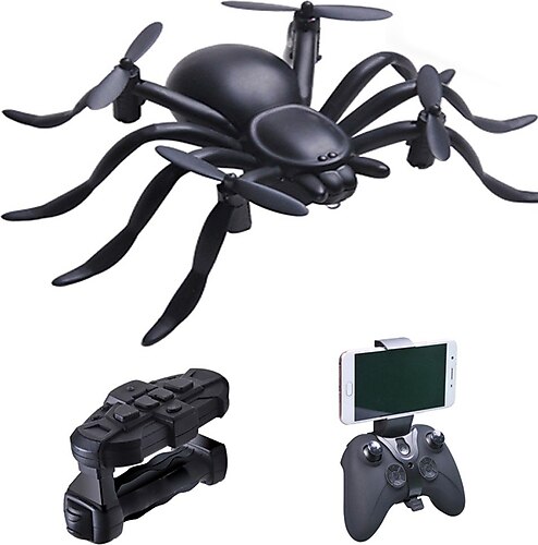 Toysan Wifi Kameralı Uzaktan Kumandalı Spider Örümcek Drone - Siyah