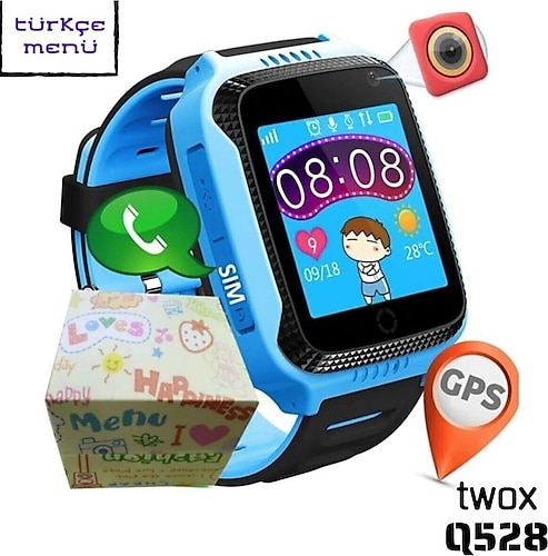 TWOX Kameralı Gps+lbs Akıllı Takip Çocuk Saati (ithalatçı Garantili)