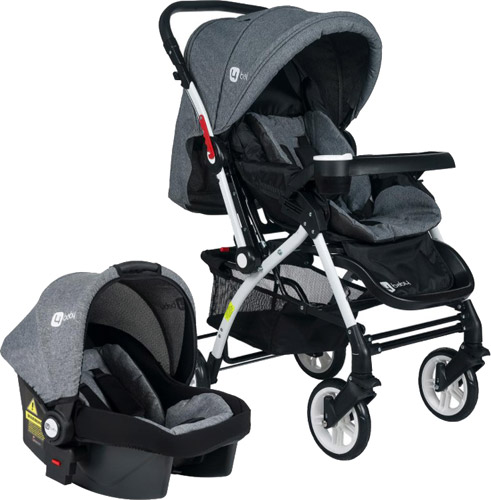 4 Baby Active Gri Travel Sistem Bebek Arabası