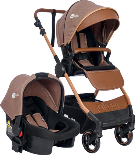 4 Baby Bagi Travel Sistem Bebek Arabası Kahverengi