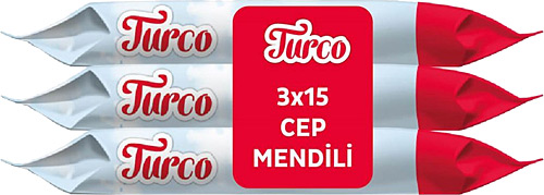 Baby Turco 15 Yaprak 3'lü Paket Cep Mendili