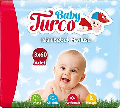 Baby Turco 60 Yaprak 3'lü Paket Islak Mendil