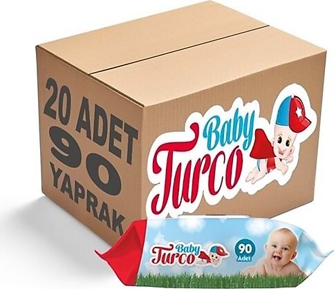 Baby Turco 90 Yaprak 20'li Paket Islak Mendil