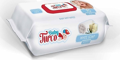 Baby Turco Beyaz Sabun Kokulu Islak Havlu 24x90 Lı