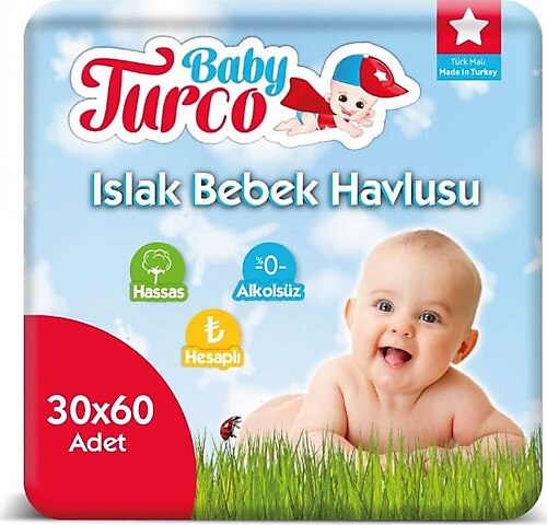 Baby Turco Islak Havlu 30x60