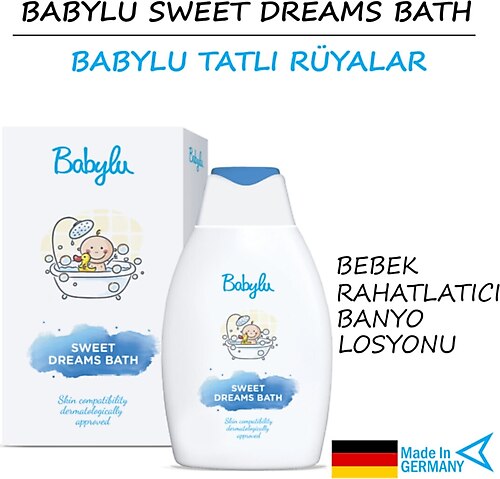 babylu Sweet Dreams Bath-bebek Vegan Vücut Bakım Banyo Kremi 300 Ml