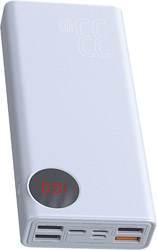 Baseus Mulight Quick 33 W (PD3.0+QC3.0) 30000 mAh Dijital Göstergeli Beyaz Powerbank