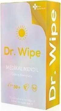 Dr. Wipe Güneş Koruyucu Spf 50+ 10'lu Steril Medikal Mendil