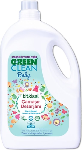 Green Clean Baby Çamaşır Deterjanı 2,75 Lt Organik Lavanta Yağlı