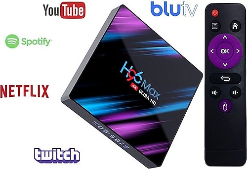 H96 MAX 4K ANDROİD TV BOX 2GB RAM 16GB ROM NETFILIX - YOUTUBE