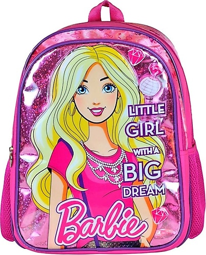 Hakan Çanta 95278 Barbie Kabartmalı Kız Çocuk Okul Çantası
