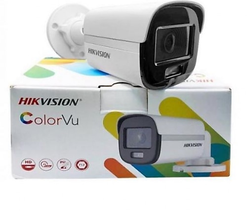 Hikvision DS-2CE10DF0T-PF 2 MP 1080p 3.6mm Sabit Lensli 20 mt Gece Görüşü ColorVu Mini Bullet Kamera
