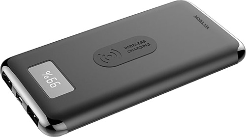 Hytech HP-C10W 10000 mAh 2 USB Port Kablosuz Siyah Taşınabilir Şarj Cihazı