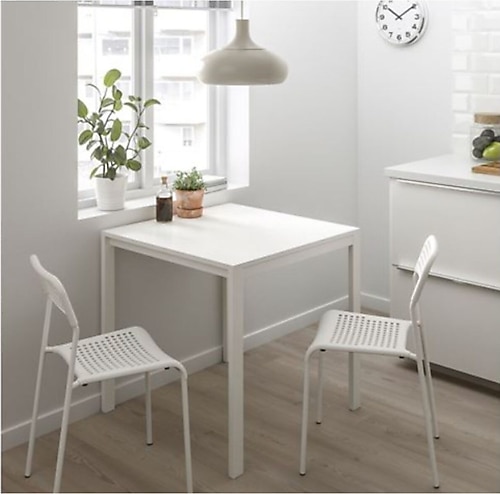 IKEA MELLTORP/ADDE yemek masası ve sandalye seti beyaz