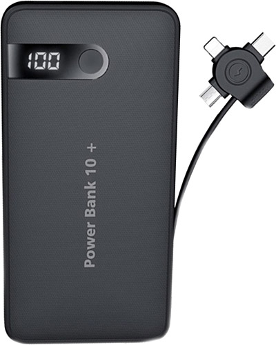 Joyroom D-M202 10000 mAh Lightning Micro USB Type-C Kablolu 3in1 Dijital Göstergeli Powerbank