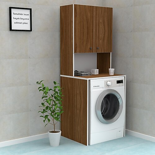 Kenzlife çamaşır makinesi dolabı raisa cvz 180x066x60 banyo ofis