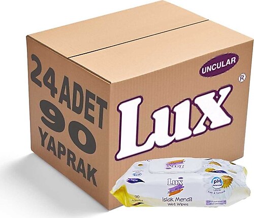 Lux Papatya 90 Yaprak 24'lü Paket Islak Mendil