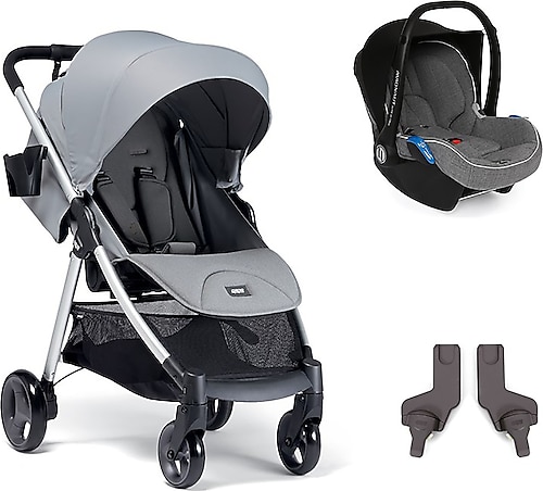 Mamas & Papas Armadillo Travel Sistem Bebek Arabası Steel Grey - Açık Gri