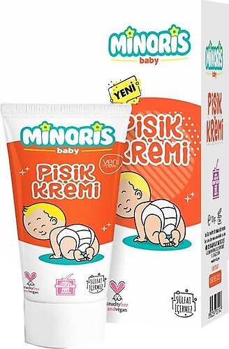 Minoris Baby Bebekler Için Tamamen Doğal Pişik Bakım Kremi 110 gr