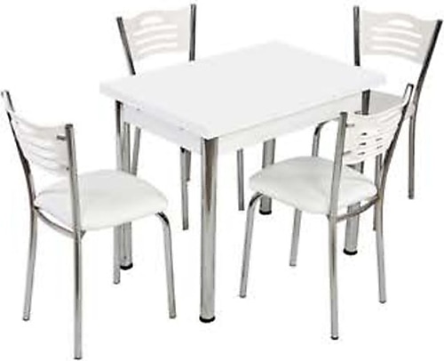 Mutfak Masası ve 4 Adet Sandalye Takımı Özel Ölçü 60x90 Açılır