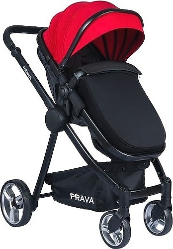 Prava P-14 Travel Sistem Bebek Arabası Kırmızı-Siyah