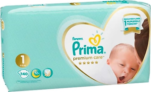 Prima Premium Care 1 Numara Yenidoğan 70'li 2 Paket Bebek Bezi