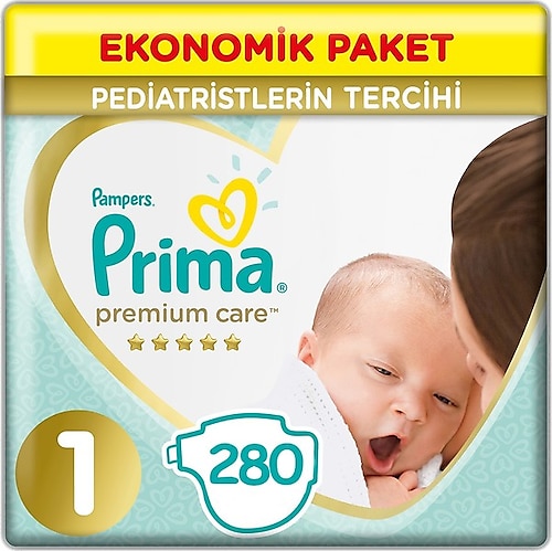 Prima Premium Care 1 Numara Yenidoğan 70'li 4 Paket Bebek Bezi