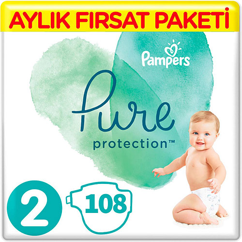 Prima Pure 2 Numara Mini 108'li Aylık Fırsat Paketi Bebek Bezi