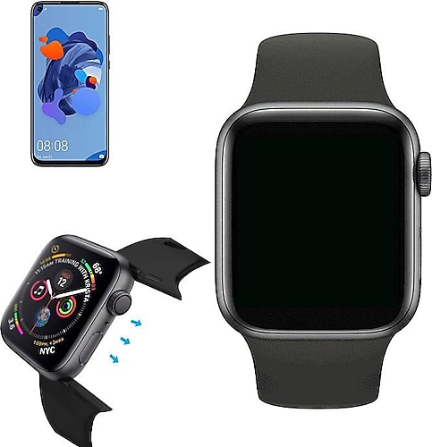 Smart Watch Huawei P20 Lite 2019 Uyumlu Akıllı Saat Türkçe Menü Tam Ekran Dokunmatik IP67 Adımsayar