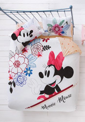 Taç Disney Minnie Mouse Watercolour Çift Kişilik Nevresim Takımı