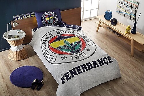 Taç Fenerbahçe Grey Tek Kişilik Nevresim Takımı