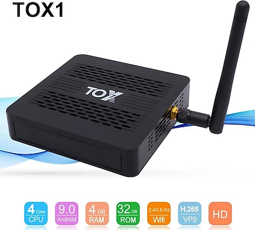 TOX1 ANDROID TV BOX amlogic s905X3 Android 9.0 8K 4gb 32GB AKILLI TV KUTUSU G10 AIR MOUSE