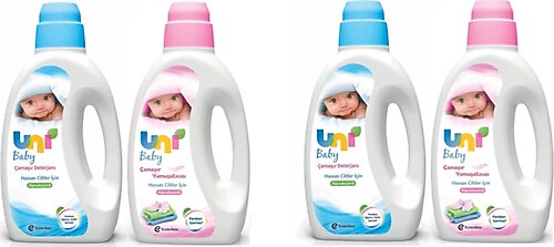 Uni Baby Çamaşır Deterjanı 1500 ml + Çamaşır Yumuşatıcısı 1500 ml (2'li Set)